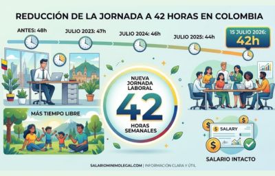 Reducción de la Jornada Laboral a 42 Horas en Colombia
